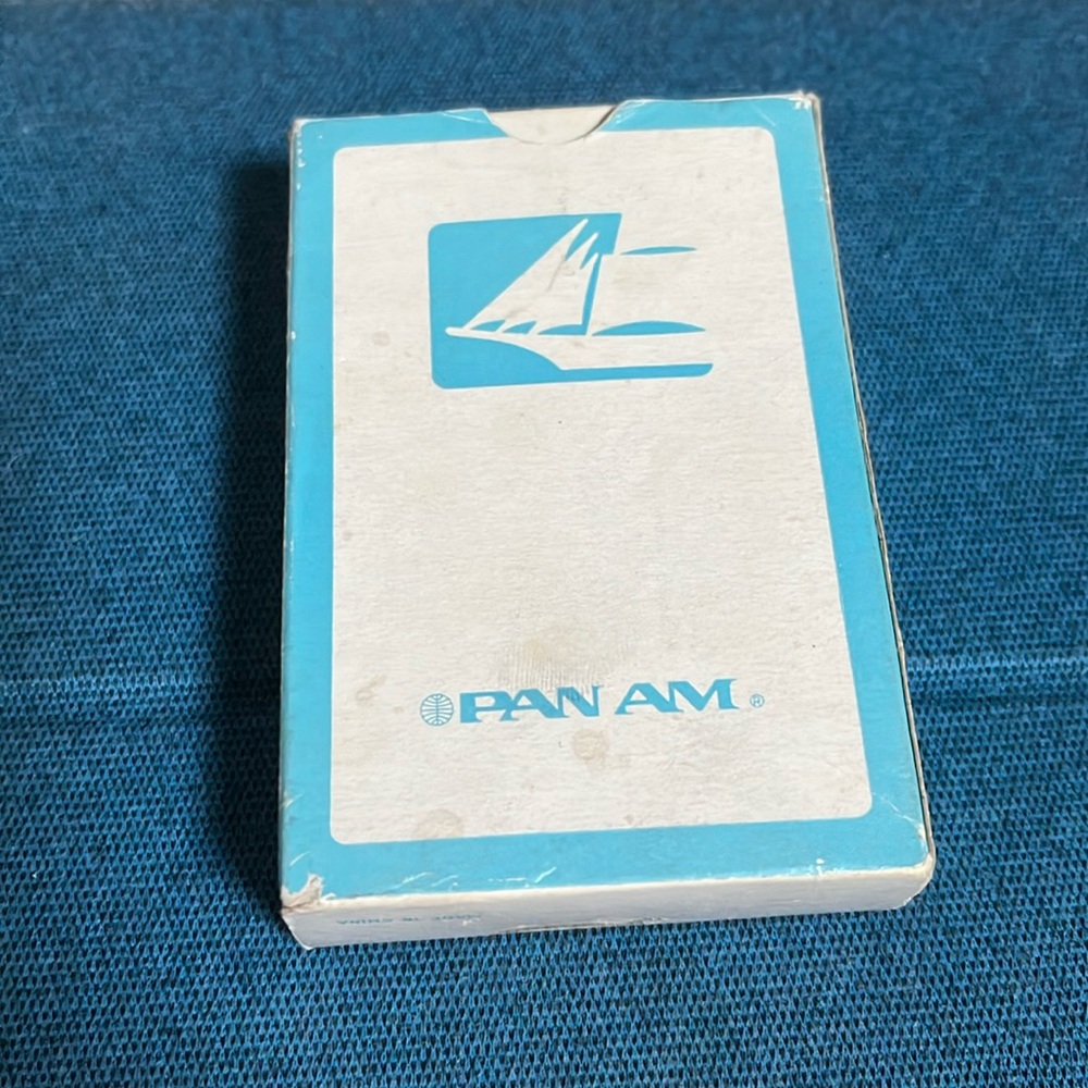 Vintage Pan American Airlines Passenger Full Deck Playing Cards